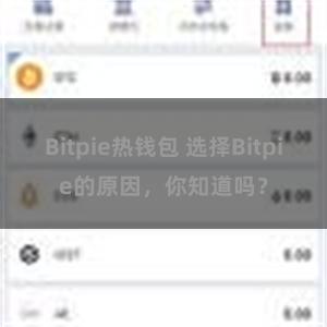 Bitpie热钱包 选择Bitpie的原因，你知道吗？