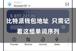 比特派钱包地址  只需记着这组单词序列